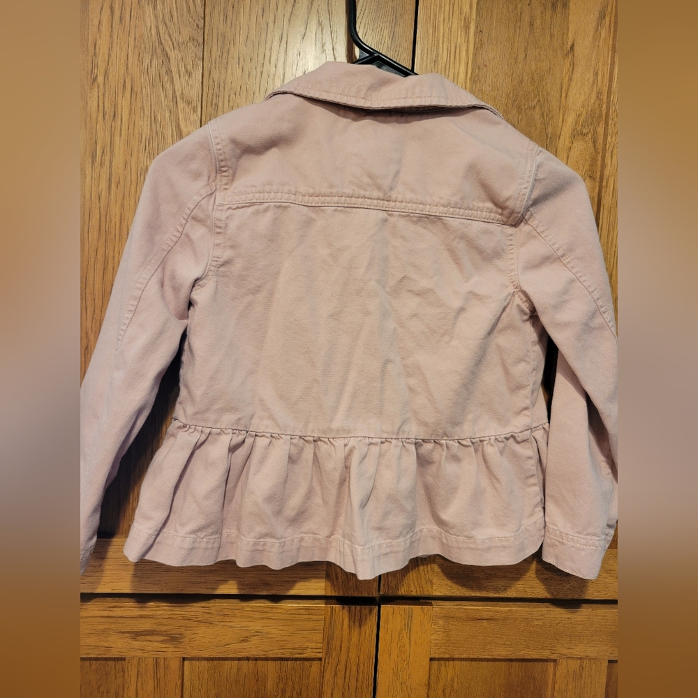 Gap Kids Size 5 Button Front Mauve Jacket - Picture 2 of 11